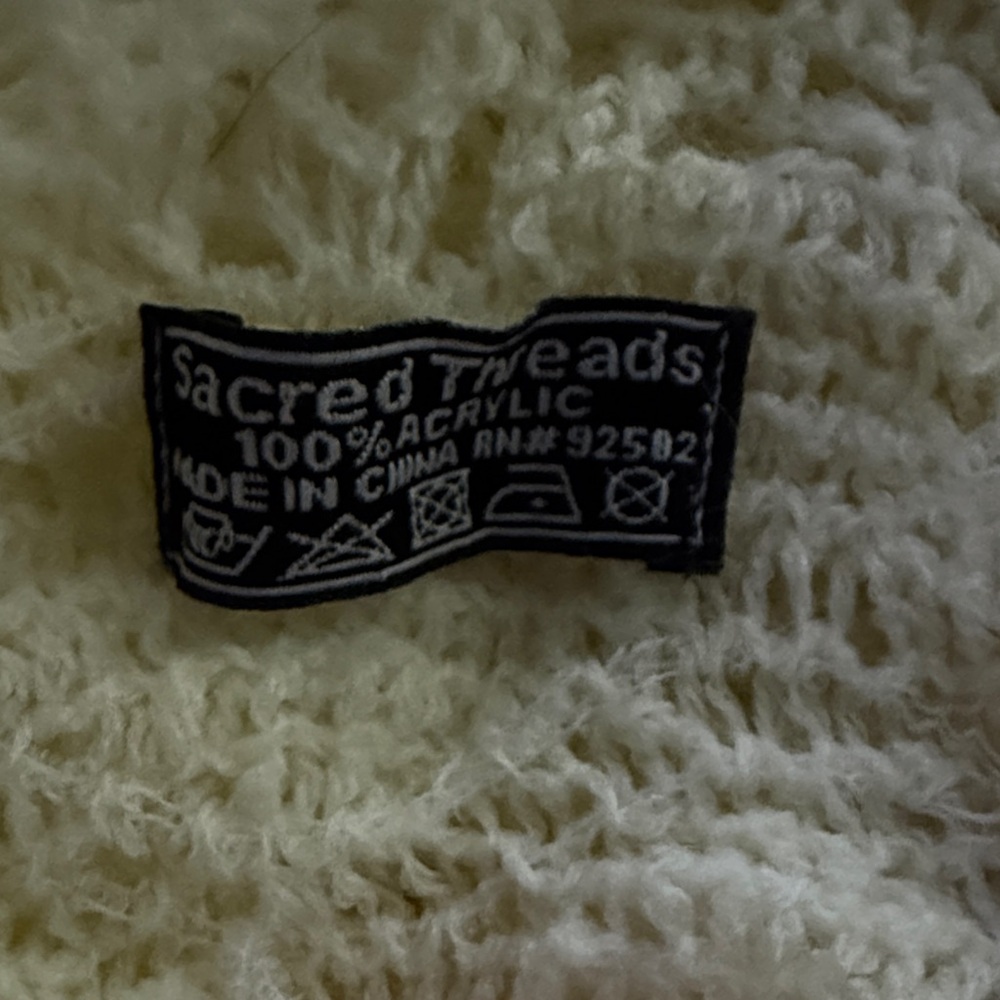 Sacred Threads Ivory Textured Knit - Picture 2 of 2